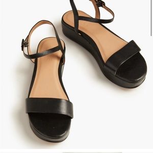 Able Larissa black platform sandals, size 10